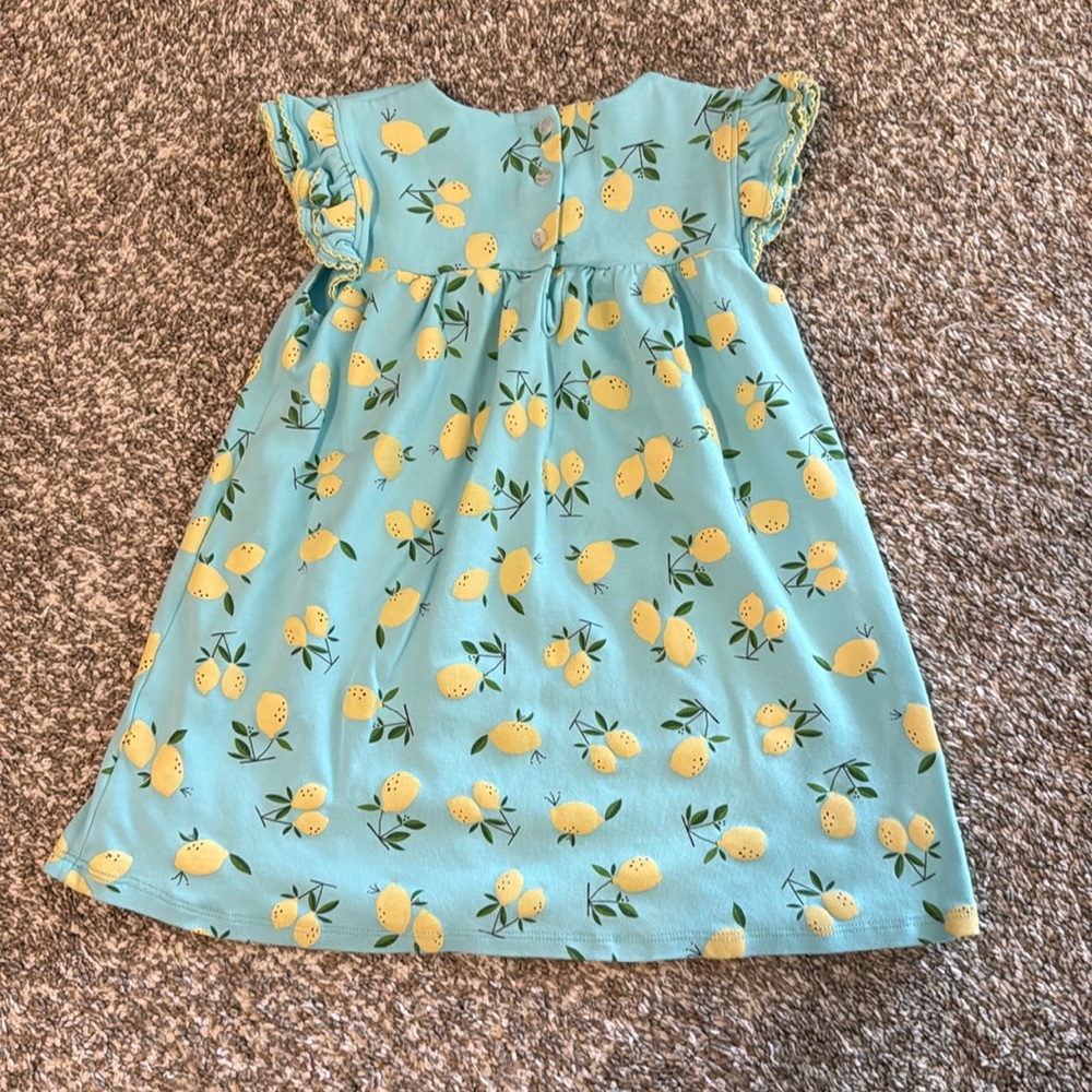 Pima Cotton Lemon Dress - Picture 3 of 4